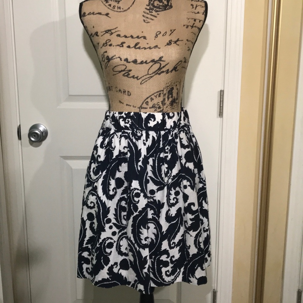 Banana Republic, Navy/White Skirt, Size 2